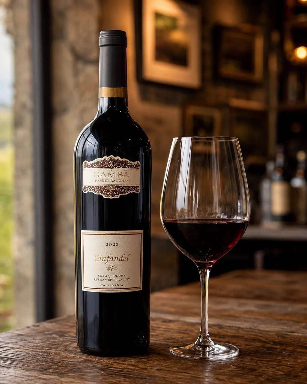 Gamba Family Ranches Zinfandel bottle