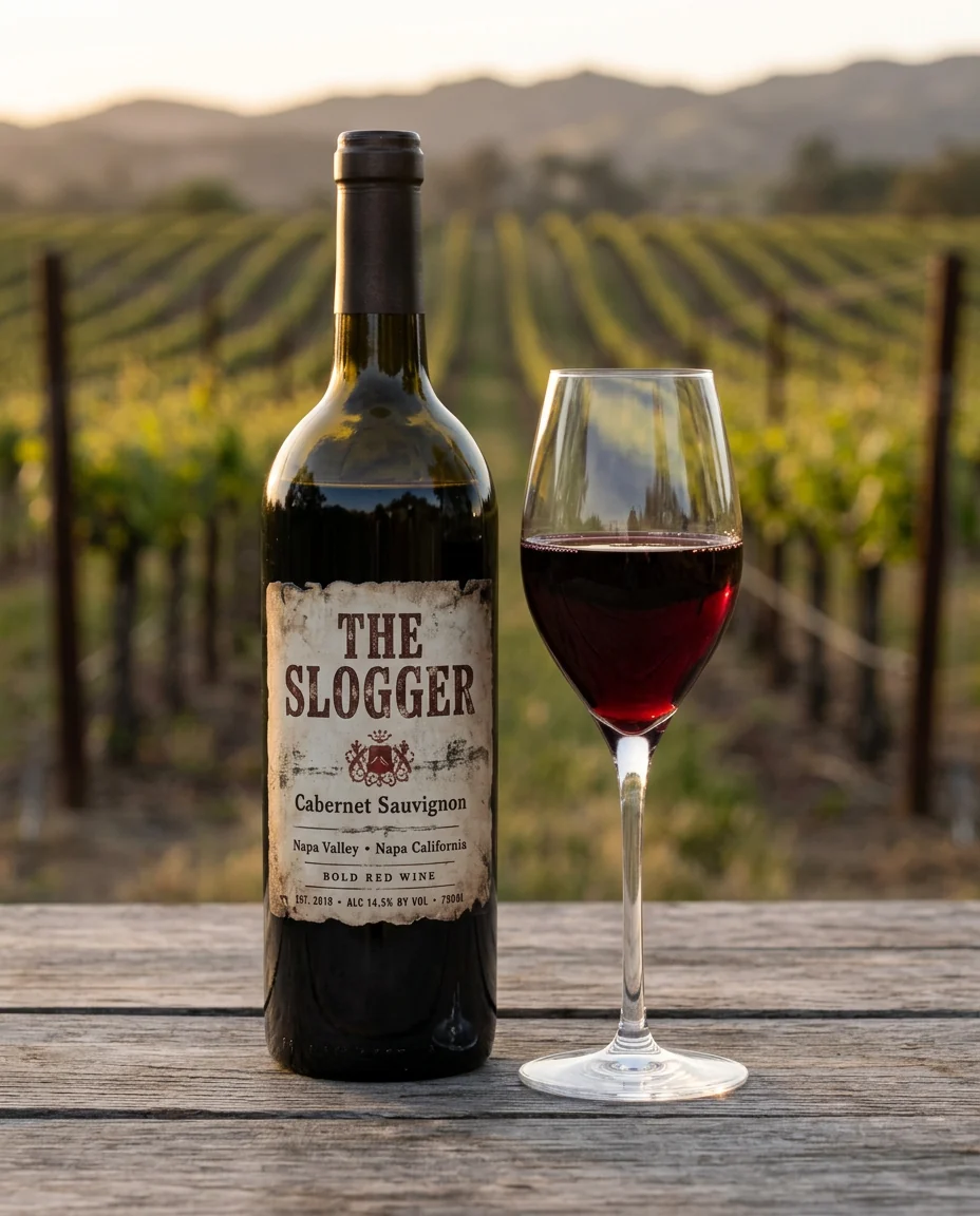 The Slugger Cabernet Sauvignon bottle