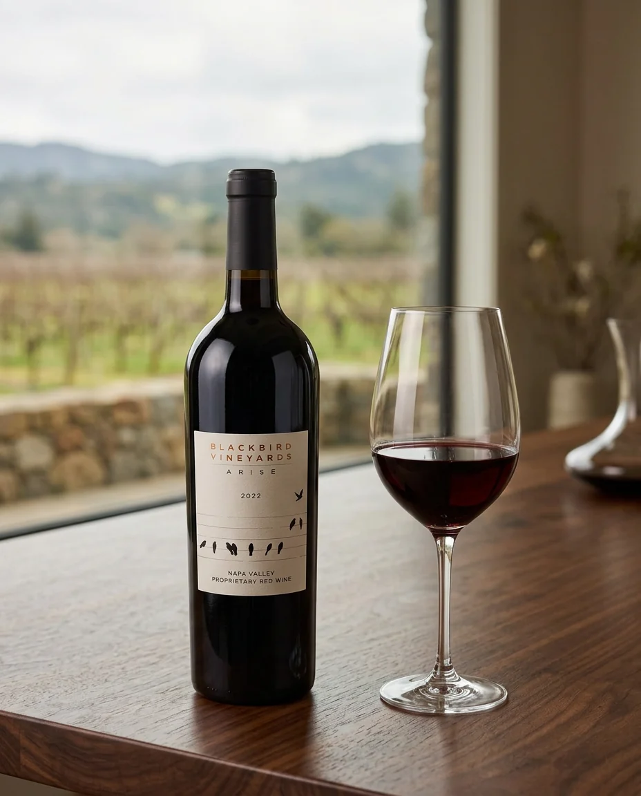 Blackbird Vineyards ARISE Proprietary Red bottle