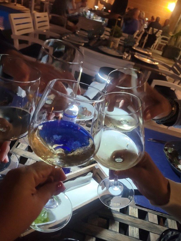 A toast at the bar
