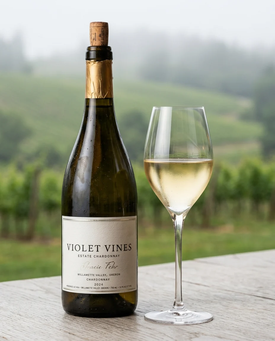 Violet Vines Gracie Fehr Estate Chardonnay bottle